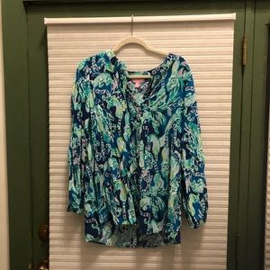 Lilly Pulitzer flowy top (EUC)